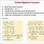 Multiplying And Dividing Algebraic Expression