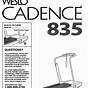 Weslo Cadence Dx9 Wltl21190 User Manual