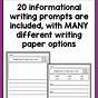 Informational Writing Prompts 2nd Grade
