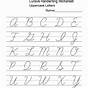 Kindergarten Handwriting Worksheets