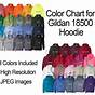 Gildan 18000 Color Chart