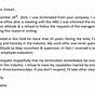 Sample Letter For Wrongful Termination