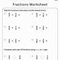 Fractions For 5th Graders Worksheets