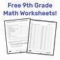 Math Worksheets For 9th Graders