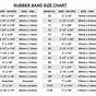 Universal Rubber Bands Size Chart