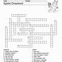 Free Kids Crossword Puzzles Printable Sports