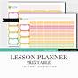 Lesson Plan Teacher Planner Printable