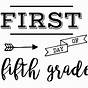 First Day Of Fifth Grade Sign