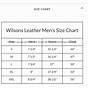 Wilsons Leather Size Chart