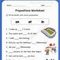 Preposition For First Grade