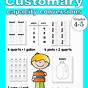 Customary Conversions Worksheet 4th Grade