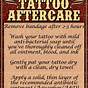 Tattoo Aftercare Instructions Australia