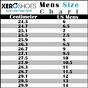 Xero Shoes Sizing Chart