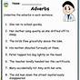Grade 3 Finding The Adverbs Worksheet