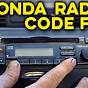 Enter Code Honda Civic