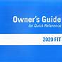 2020 Honda Fit Manual
