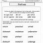 Prefix Worksheet For 3rd Grade