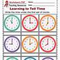First Grade Time Worksheets