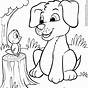 Puppy Printable Colouring Pages