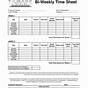 Weekly Time Sheets Printable
