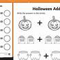 Halloween Math Addition Worksheet