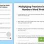 Multiplying Fractions By A Whole Number Word Problems Worksh