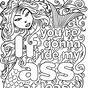 Printable Cuss Word Coloring Pages