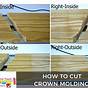 Cutting Crown Molding Flat Chart