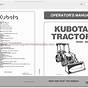 Kubota Tractor Maintenance Manual