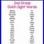 List Of Sight Words For 2nd Graders