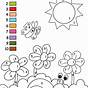 Spring Color By Number Printable Free