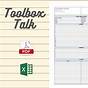 Printable Toolbox Talk Template