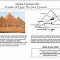 Egyptian Pyramid Worksheet