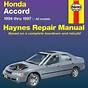 Honda Accord Repair Manual Free
