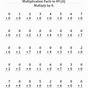 Multiplication By 1 And 0 Worksheets