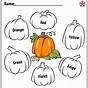 Pumpkin Worksheets For Kindergarten