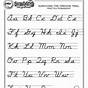 Dnealian Cursive Handwriting Worksheet Printable