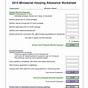 Ministers Housing Allowance Worksheet