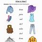 Clothes Worksheet For Kindergarten
