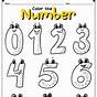 Printable Number Coloring Sheets