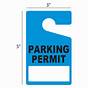 Printable Parking Permit Templates