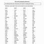 Vocabulary Words For 3rd Graders Worksheet