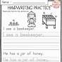 English Worksheets For Grade 2 Writing