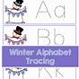 Easy Winter Alphabet Worksheet