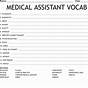 Medical Assistant Printable Worksheets