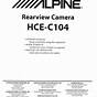 Alpine Hce C1100 Owner's Manual