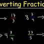 Turn Fractions Into Mixed Numbers