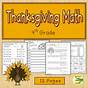 Thanksgiving Math 4th Grade