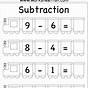 Subtraction Worksheets For Kindergarten Free