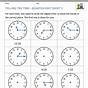 Telling Time To Quarter Hour Free Worksheets